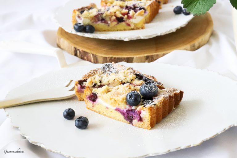 Heidelbeer-Apfel-Tarte – Gaumenschmaus