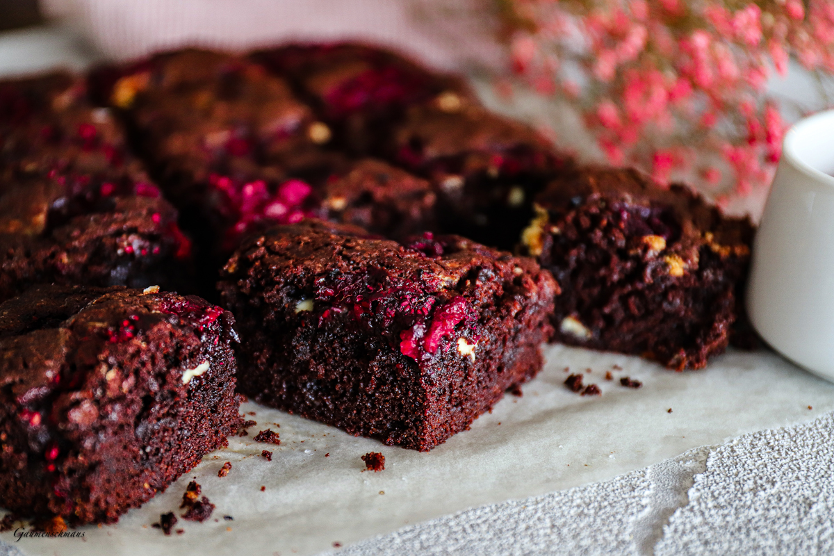 Himbeer-Brownies – Gaumenschmaus