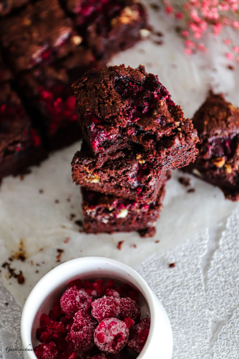 Himbeer-Brownies – Gaumenschmaus