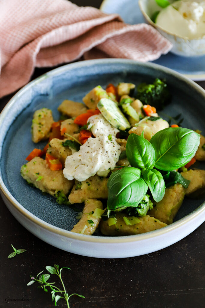 Kartoffelgnocchi mit Dinkel-Vollkornmehl und Dinkelgrieß – Gaumenschmaus