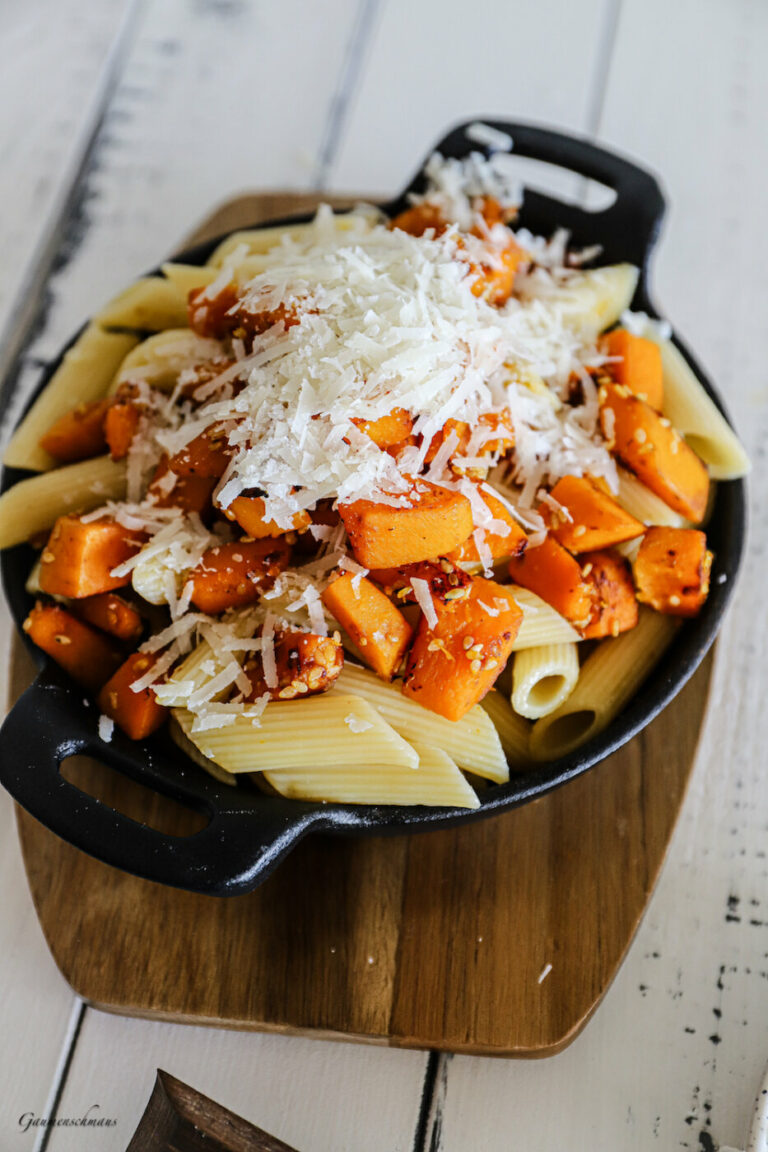 Geröstete Kürbispasta – Gaumenschmaus