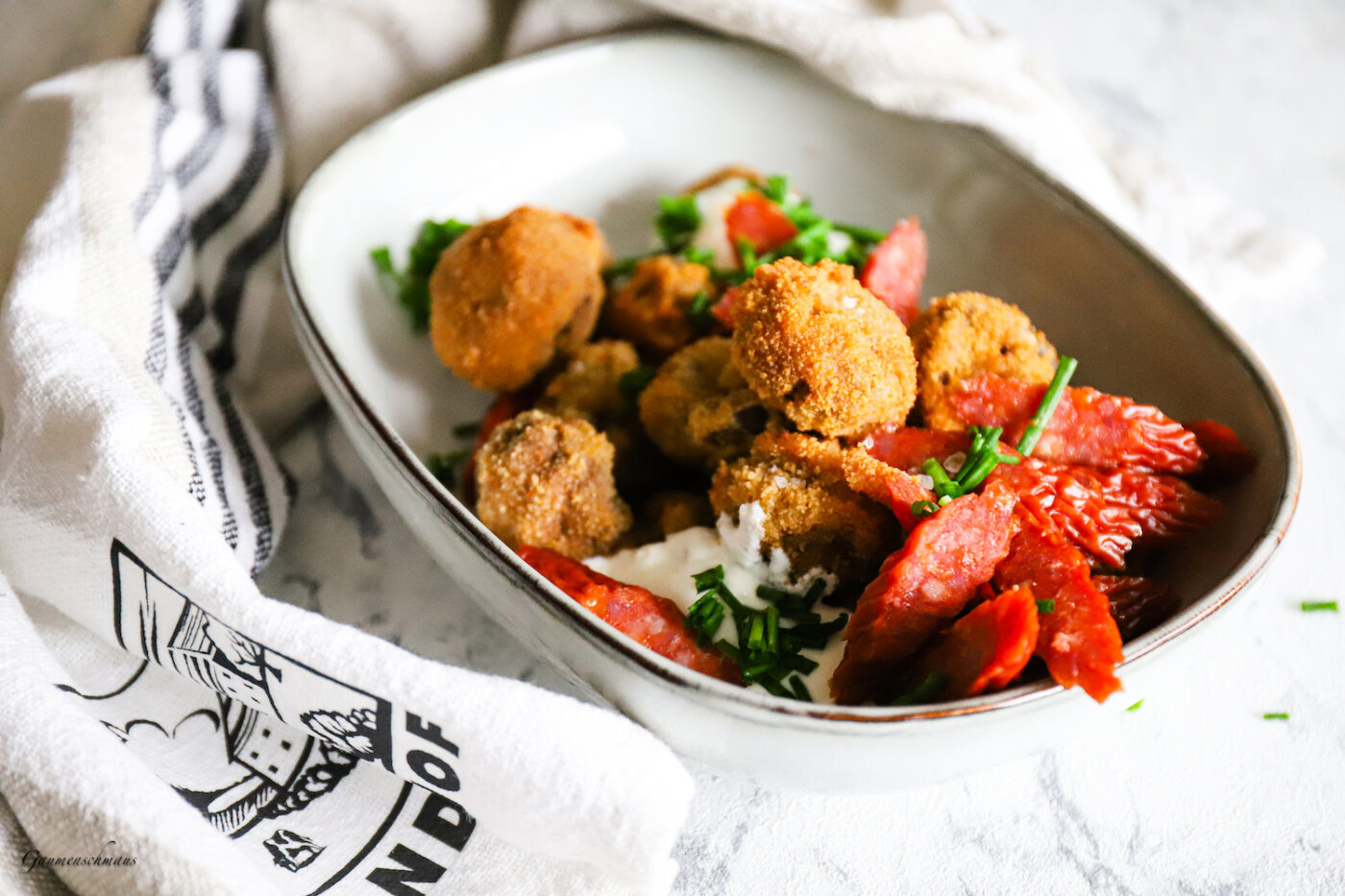 Panierte Champignons – Gaumenschmaus