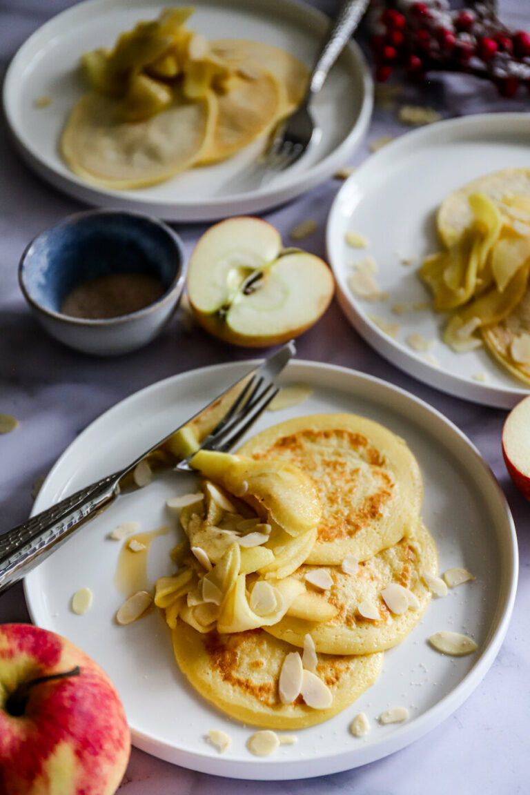 Apfel Pancakes – Gaumenschmaus